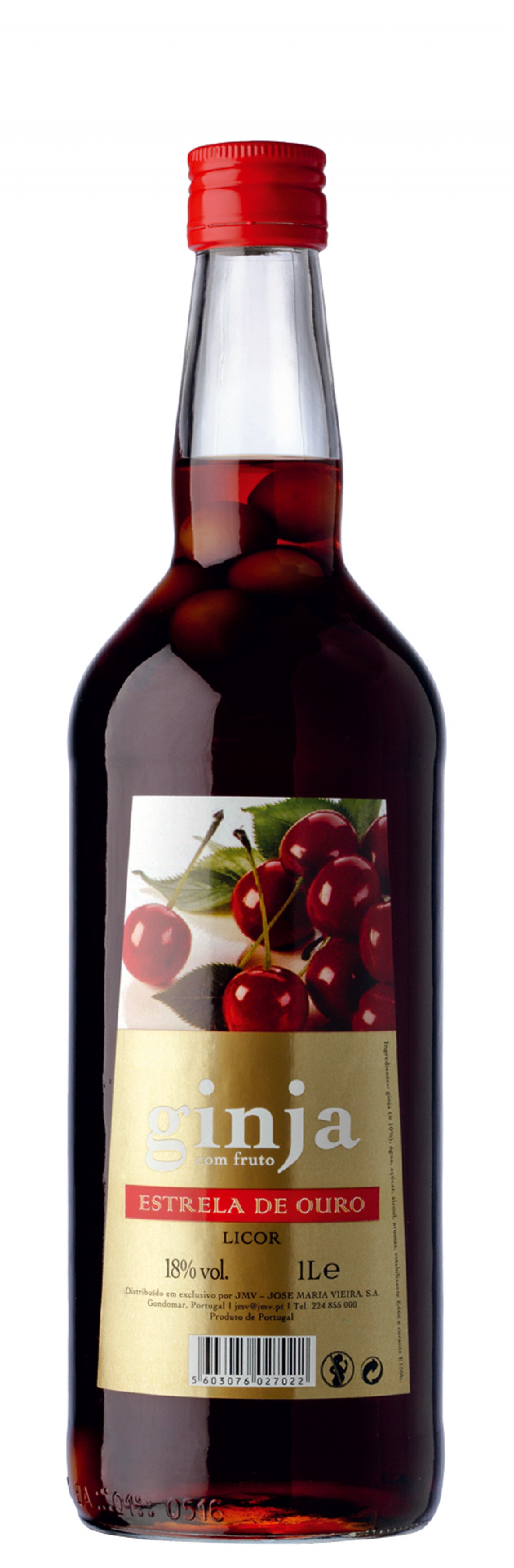 Ginja Estrela de Ouro Licor com Fruto