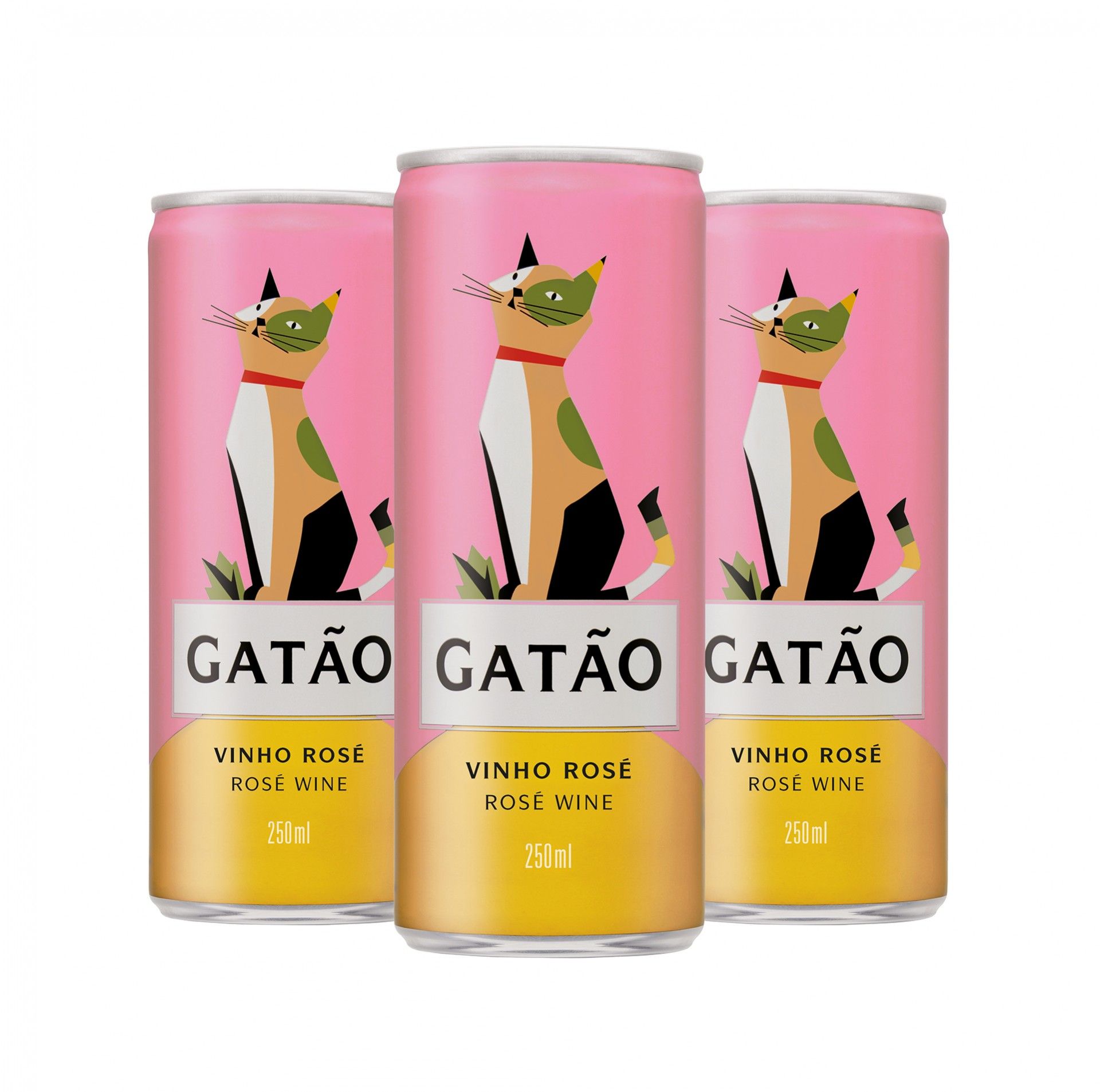 Gatão Vinho Rosé Lata - Pack 3 Unidades