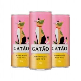 Gato Vinho Ros Lata - Pack 3 Unidades